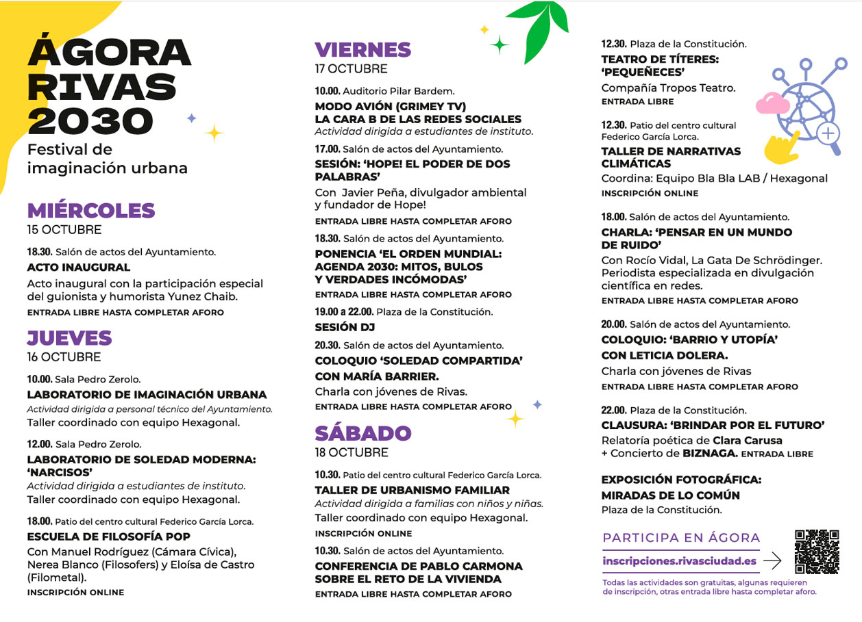 Folleto Programa Ágora Rivas 2023